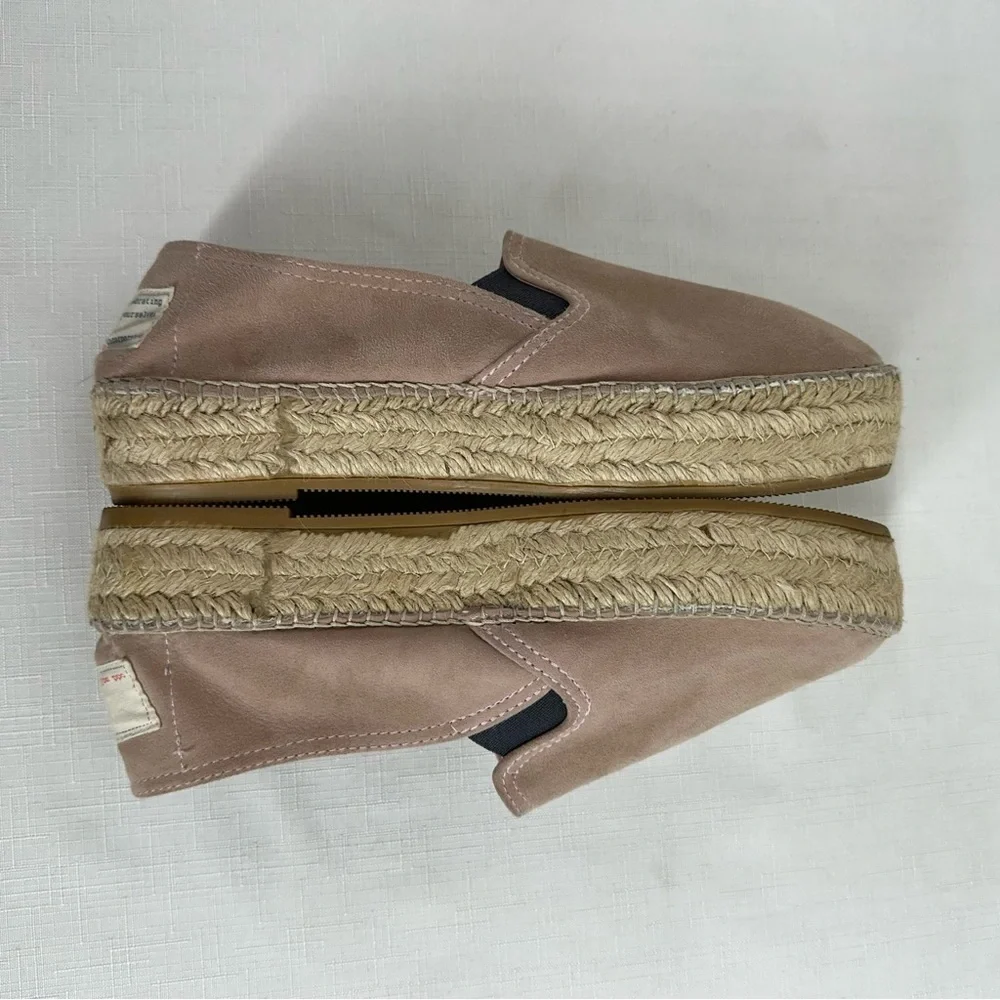 Odd Molly Size 37 Beige Suede Slip On Espadrilles